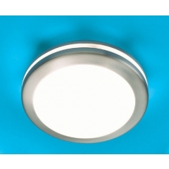 Mini Satin Nickel Round Ceiling Light Small