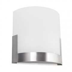 Niza Glass and Satin Nickel Wall Light