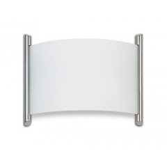 Leds-C4 Lighting Niza Satin Nickel and Glass Wall Light