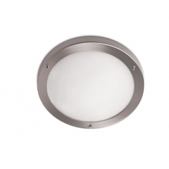 Oslo Satin Nickel Ceiling Light Small