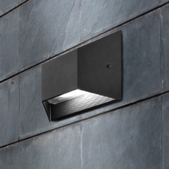 Leds-C4 Lighting Pasteur Low Energy Dark Grey Outdoor Wall Light