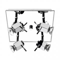 Leds-C4 Lighting Shine Chrome and Mirror Ceiling Light