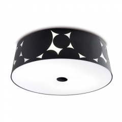 Leds-C4 Lighting Trama Small Black Low Energy Ceiling Light