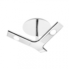 Leds-C4 Lighting Troppo Chrome Ceiling Light with Anti Glare Glass