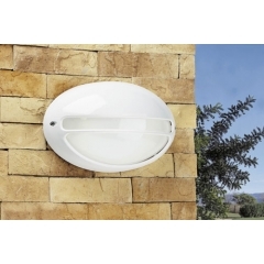 Leds-C4 Lighting Zeus White Outdoor Wall Light Large