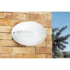 Zeus White Outdoor Wall Light Small