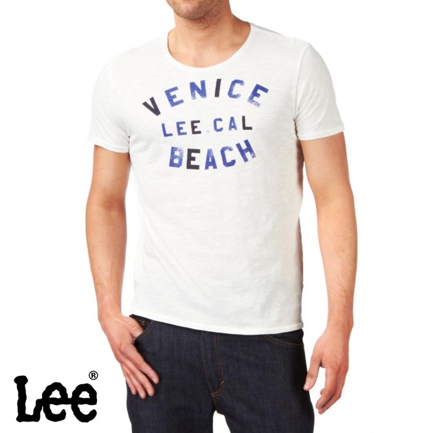 Mens Lee South Coast T-Shirt - Cloud Dancer