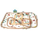 Legler GIANT 180 PIECE WOODEN TRAIN and TRACK SET BRIO SIZES