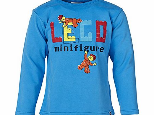 Lego Wear Legowear Boys Brick N Bricks Timmy 285 Long Sleeve Top, Blue (Medium Denim), 5 Years (Manufacturer Size:110)