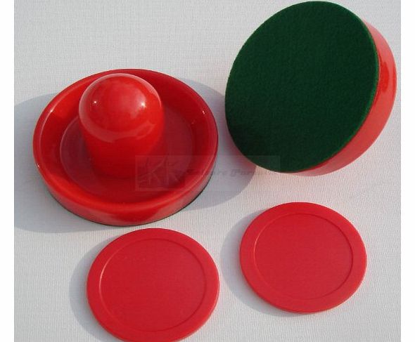 Leisure Pursuits Air Hockey Arcade Quality - 2 x RED (63mm Pucks   95mm Pushers)