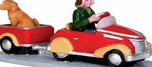 Lemax Village Collection Pedal Car Hitchkiker #32142