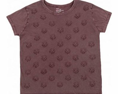 Tassy Tiger tiger heads T-shirt Old rose 36,38