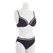 Lepel Black diamond pattern bikini top