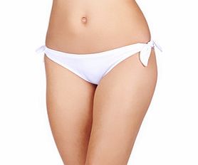 Bow tie white bikini bottoms