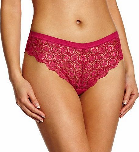 Clarice Brazilian Womens Knickers Flamenco Pink Size 10