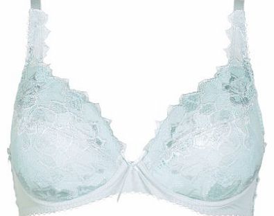 Fiore Peppermint Blue Padded Plunge Bra 93200 32E