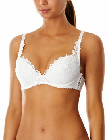 Fiore Plunge Push Up Bra 93200, White, 36B