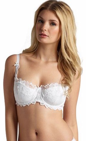 Lepel Fiore White Floral Lace Balcony Bra 93208 32D