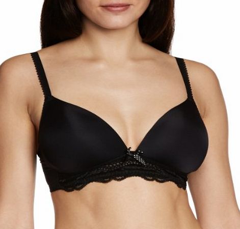 Lepel Womens Lyla Soft Cup Everyday Bra, Black, 32C