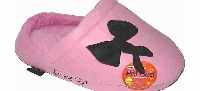 Les Amis PET CAT DOG SLIPPER BED FLEECE NEW - pink