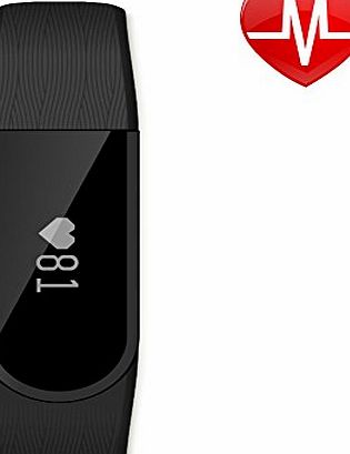 LETSCOM Fitness Tracker Watch, Bluetooth 4.0 Heart Rate Monitor Bracelet, IP67 Waterproof Touch Screen Smart Bands with Activity Tracker for iPhone Android Smartphone