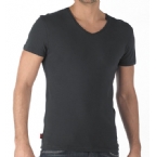 Mens V-Neck T-Shirt Black