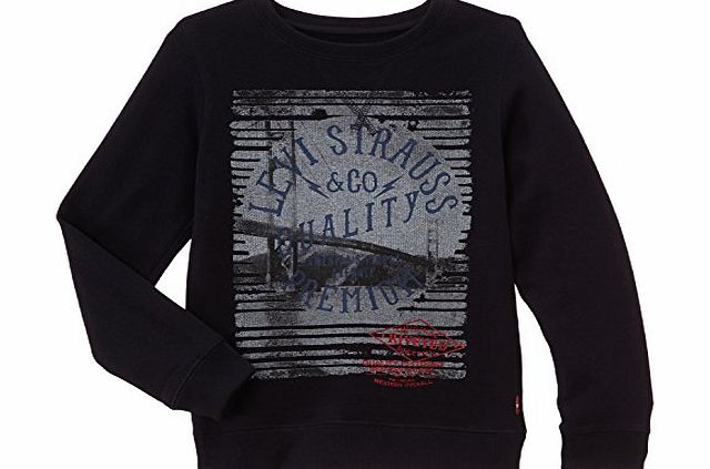 Levis Kids Boys Sweatshirt - Blue - Blau (Dark Navy 49) - 6 Years