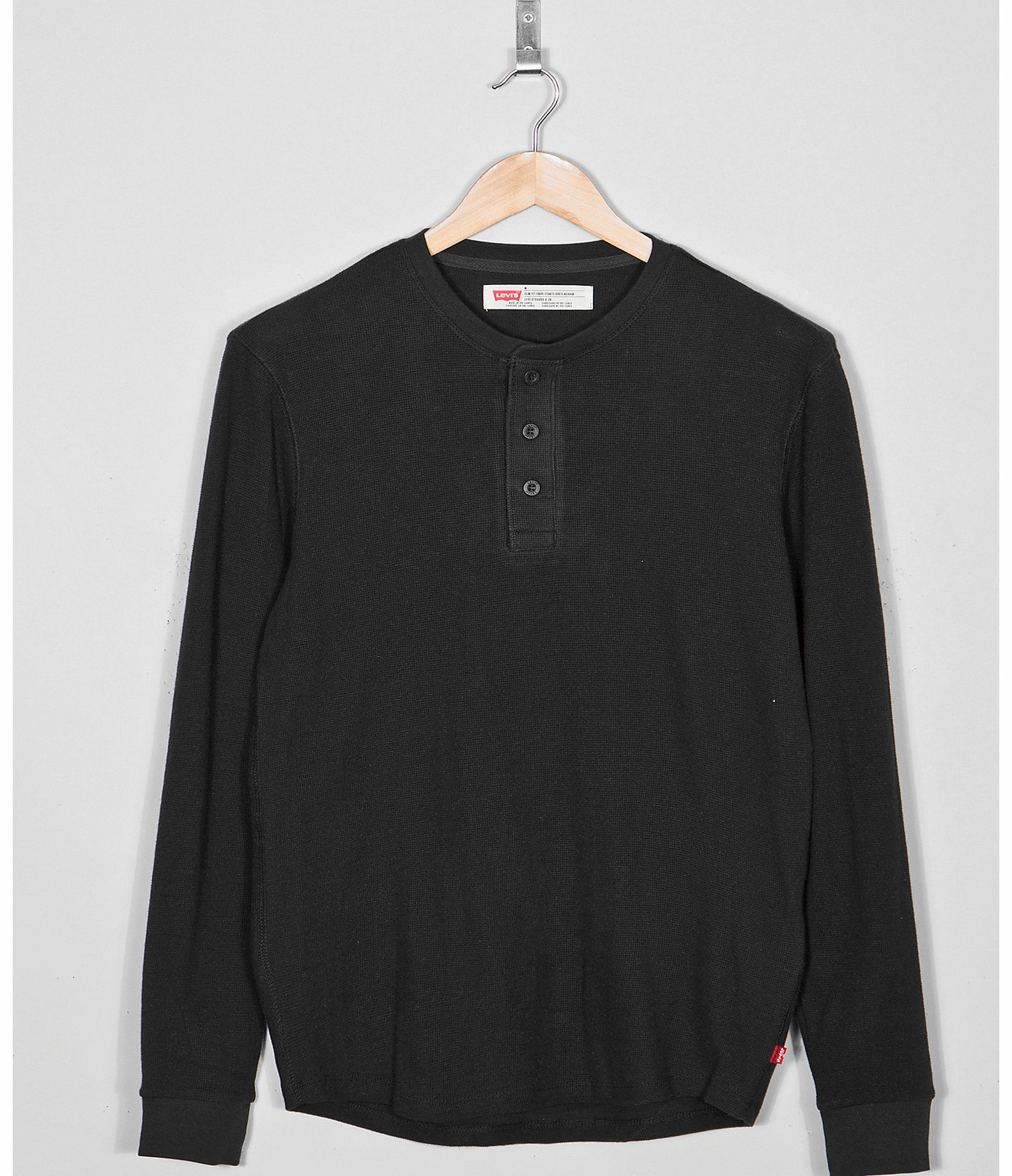 Levis Waffle Henley Long Sleeve T-Shirt