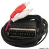 1.5Mtr Scart Plug to 2RCA Plugs-Audio