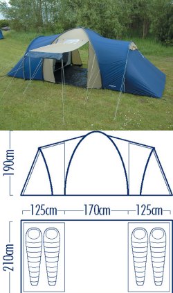 LICHFIELD Arapaho 4 Vis a Vis Tent