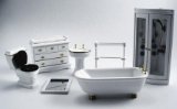 DOLLS HOUSE FURNITURE 1/12 / 7 PIECE BATHROOM SET/ NEW