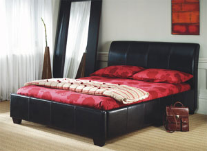 Limelight Comet Kingsize Leather Bed