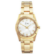 GOLD TONE BRACELET WATCH