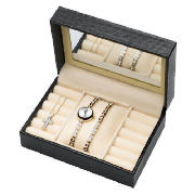 Ladies Stone Set Steel Triple Set