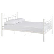 Dbl Bed Frame, Cream