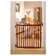 Lindam Extending Dark Wooden Gate