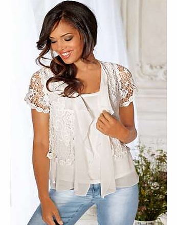 Linea Tesini Delicate Lace Top