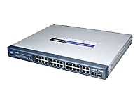 24-port 10/100 + 4-Port Gigabit Switch with WebView