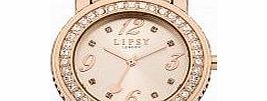 Lipsy Ladies Rose Gold Alloy Bracelet Watch