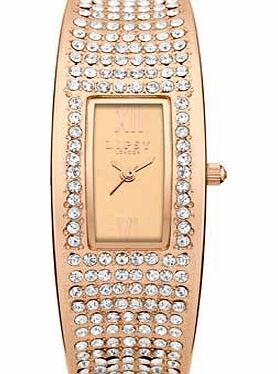 Lipsy Ladies Rose Gold Bangle Strap Watch