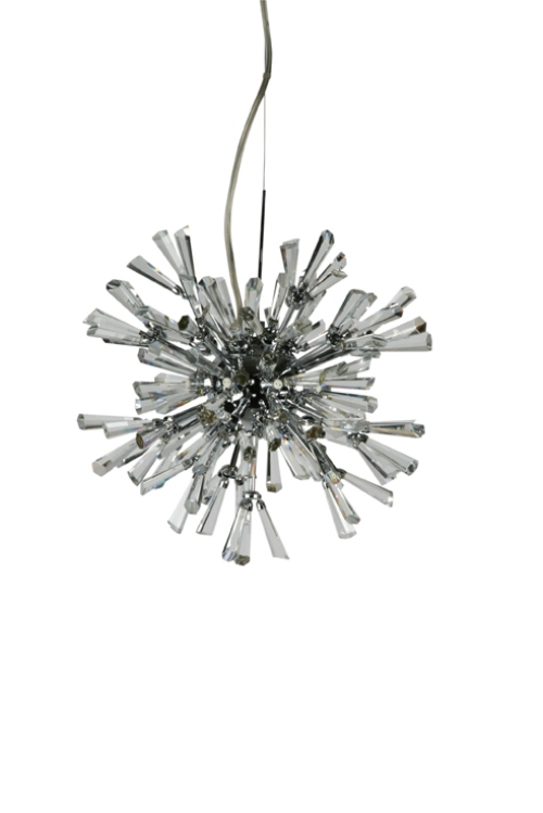 LIS Modern Hanging Ceiling Light Chrome