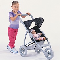 LISSI DOLLS 3 wheel jogger pushchair