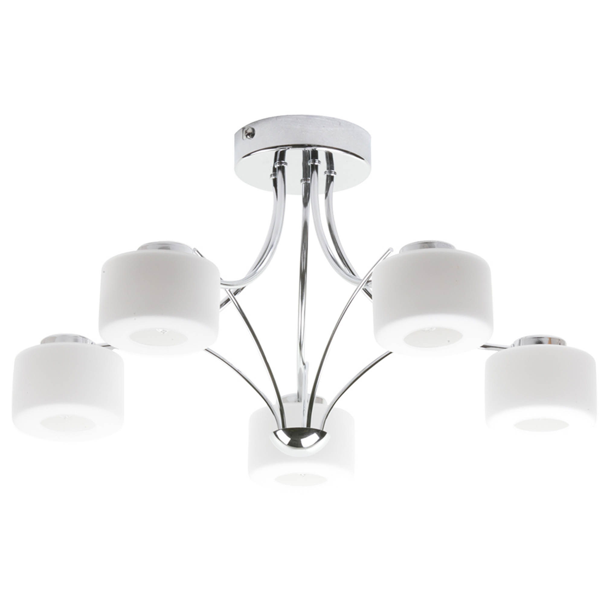 Litecraft Freydo Chrome Ceiling Light