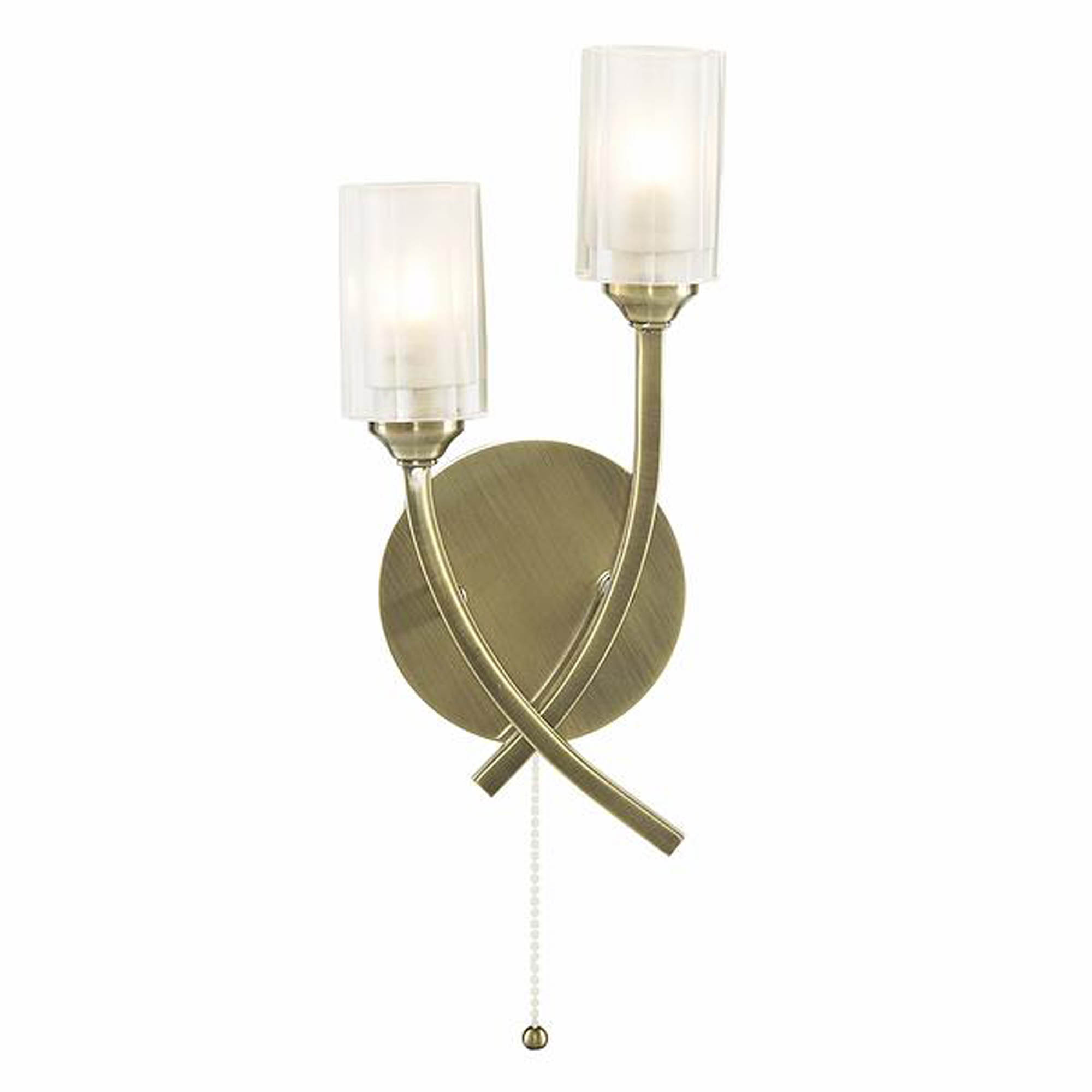 Litecraft Octen Brass Wall Light