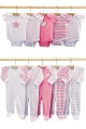 LITTLE BY LITTLE pack of ten boys sleepsuits/bodysuits