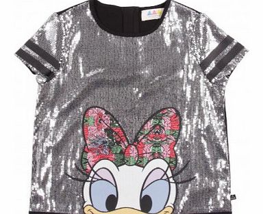 Taisy Sequins T-Shirt Grey `4 years,6 years,8