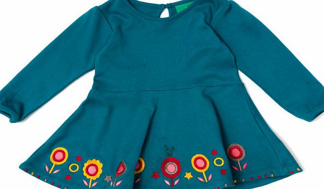 Little Green Radicals Girls Little Green Radicals Embroided Flower