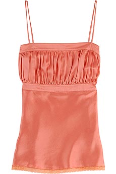 Little Joe by Gail Elliott Lace trim satin camisole