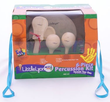 Little Lyon Paint Your Own 6-Piece Percussion Kit