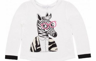 Zebra T-shirt White `3 years,4 years,5 years,6